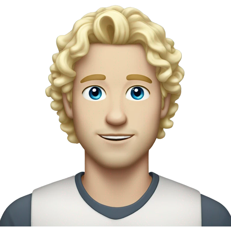 light curl blonde 30yo man blue eyed pale skin emoji