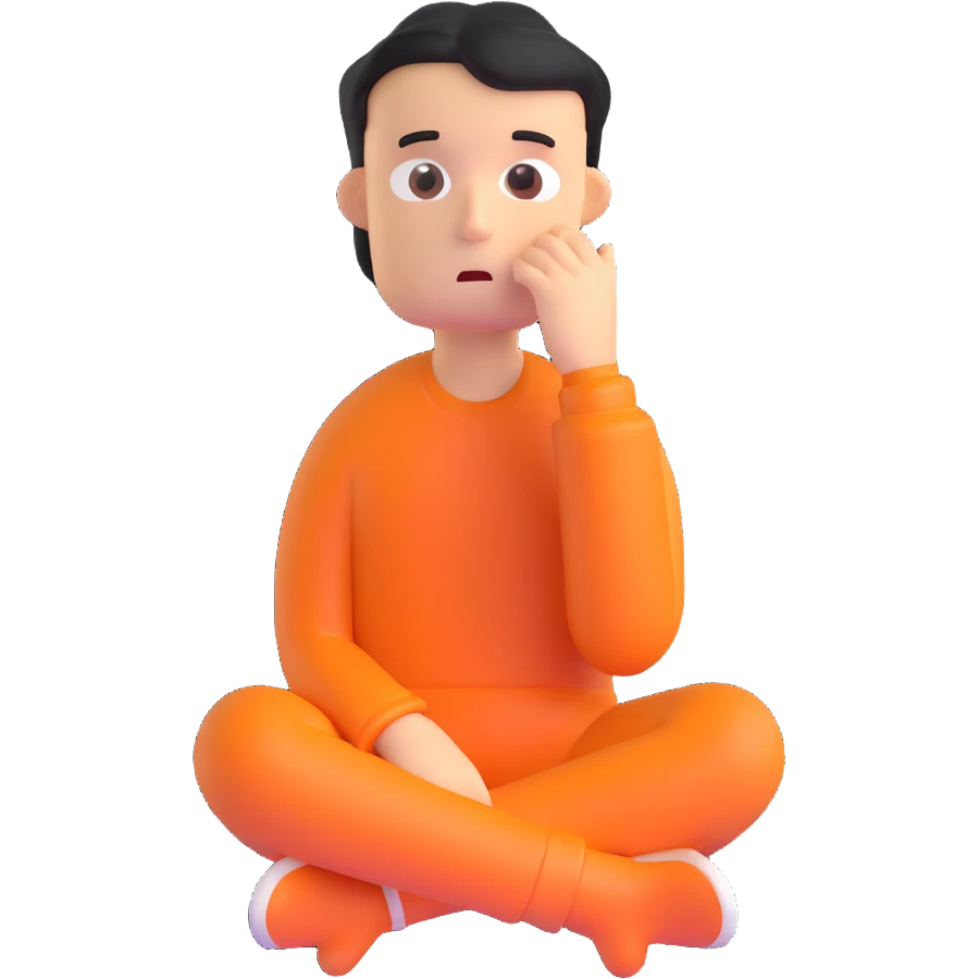 thoughtful character emoji