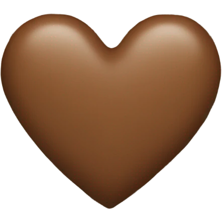 Brown plaid heart  emoji