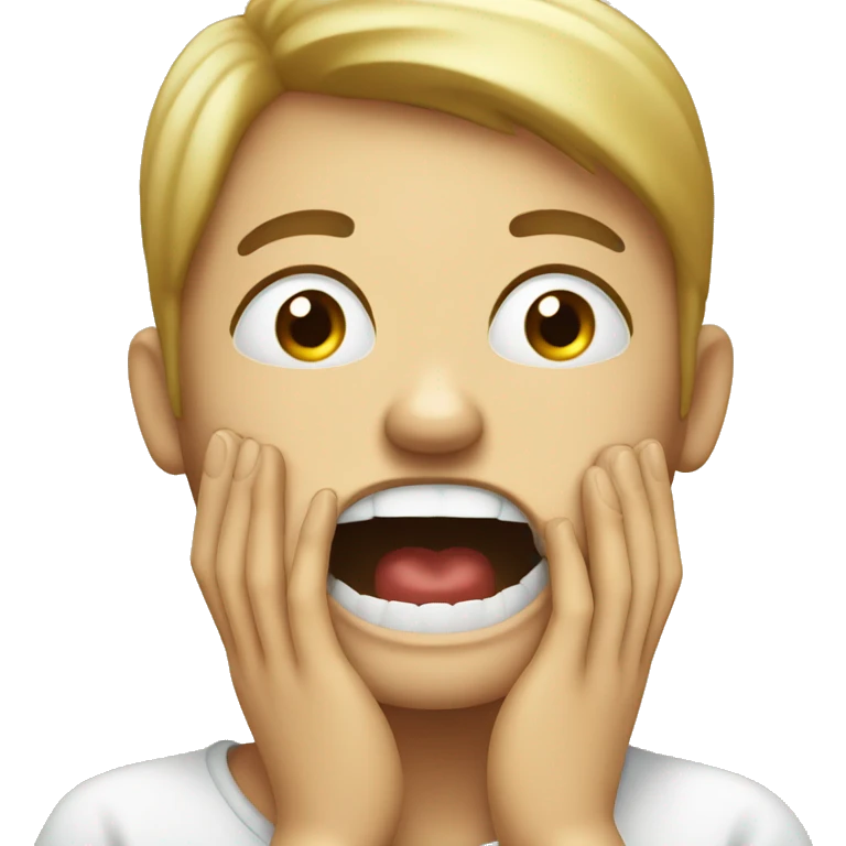 Emoji feeling toothache emoji