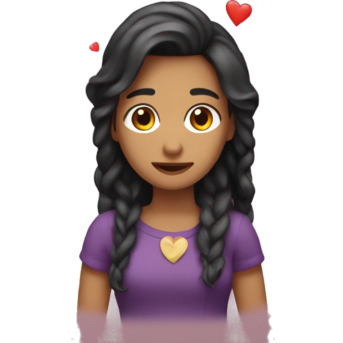 El nombre de Daniela en un corazón  emoji