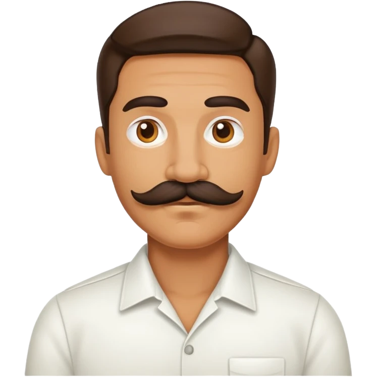 A Tram with a Mustache emoji