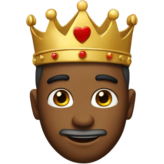 King with heart eyes emoji