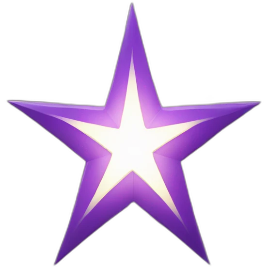 purple bethlehem star smiling emoji