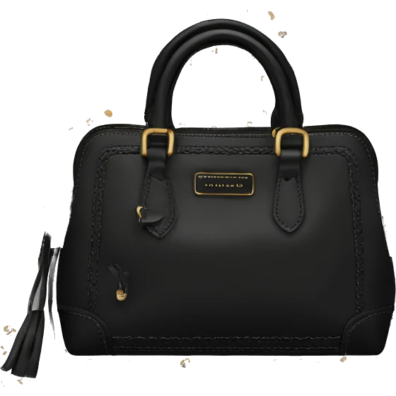 Black marc jacobs detailed purse  emoji