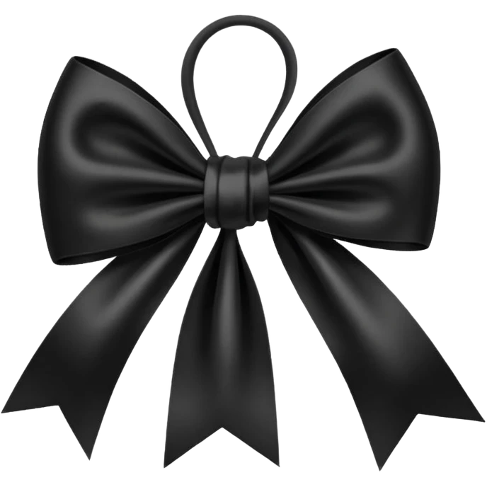 small black bow emoji
