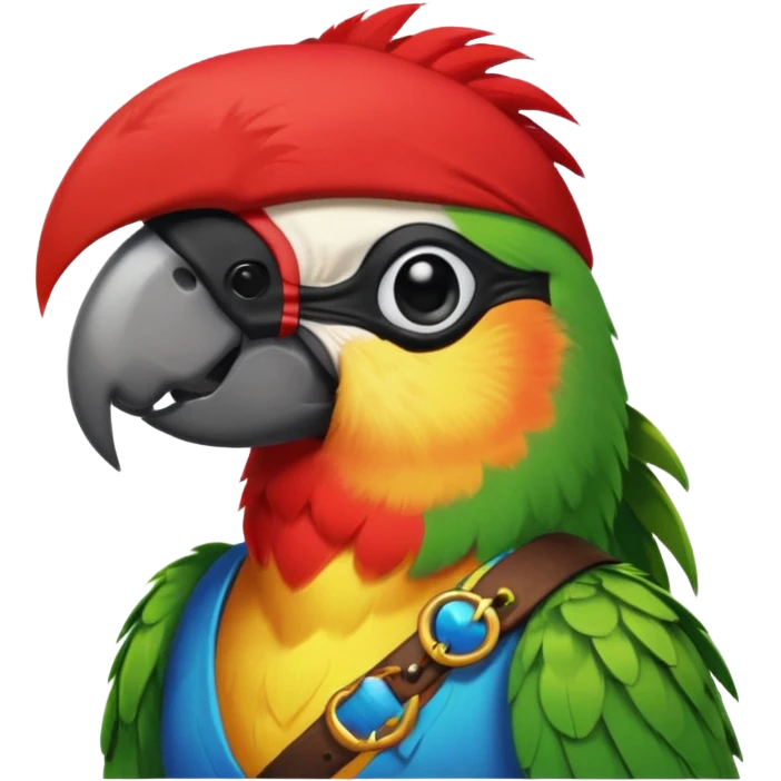 pirate and parrot emoji