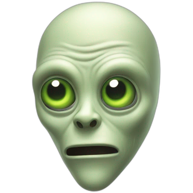 flushed alien head emoji