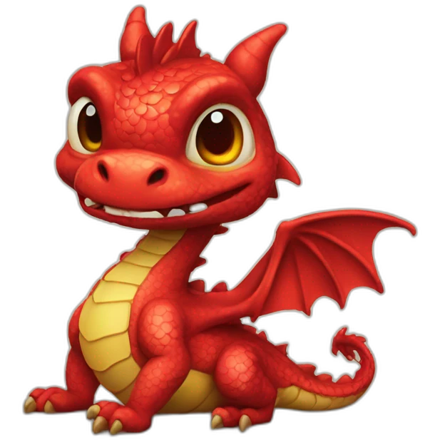 litle dragon red 2d emoji
