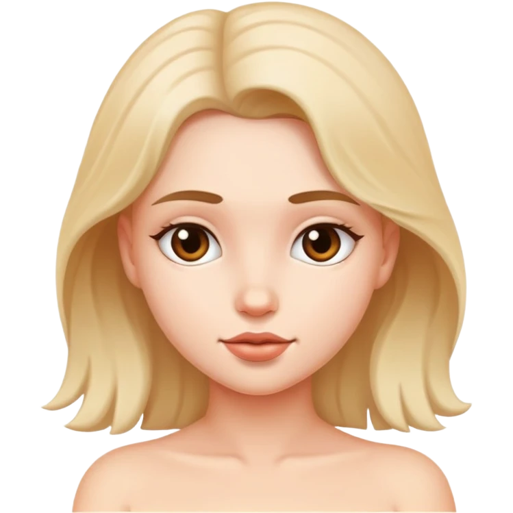 Голая девушка  emoji