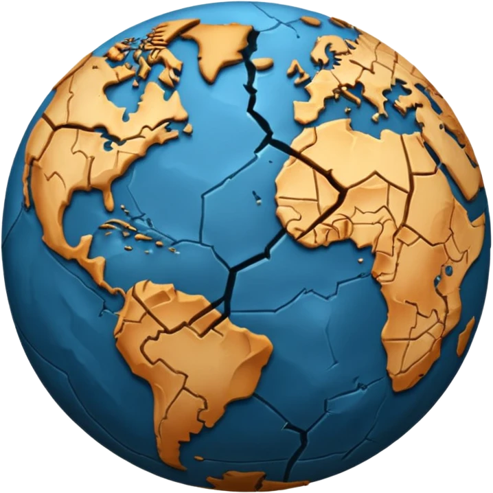 Earth with no water emoji