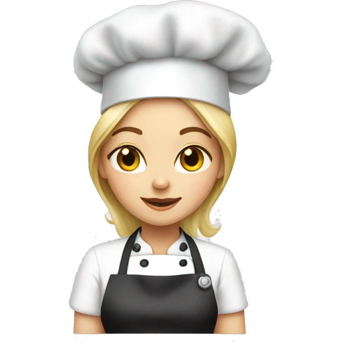 women chef white girl emoji