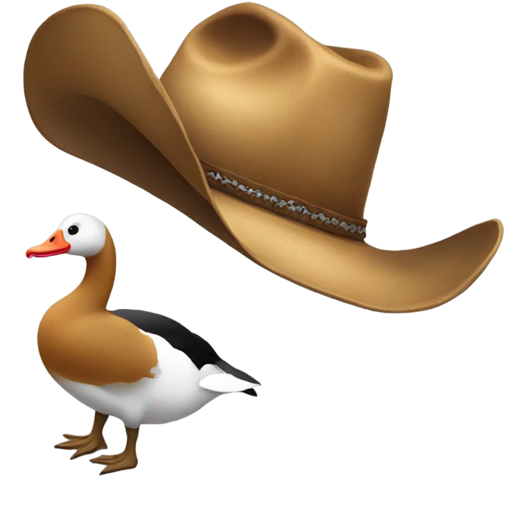 🤠 and 🪿 emoji
