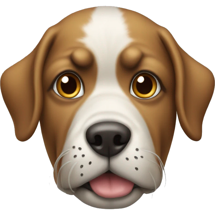 Un perro enojado  emoji