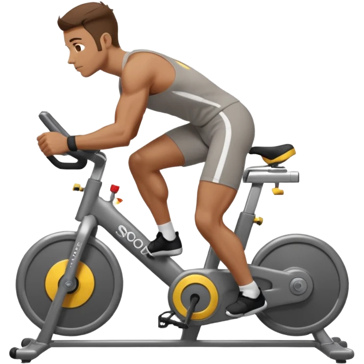 guy workout spinning soul cycle emoji