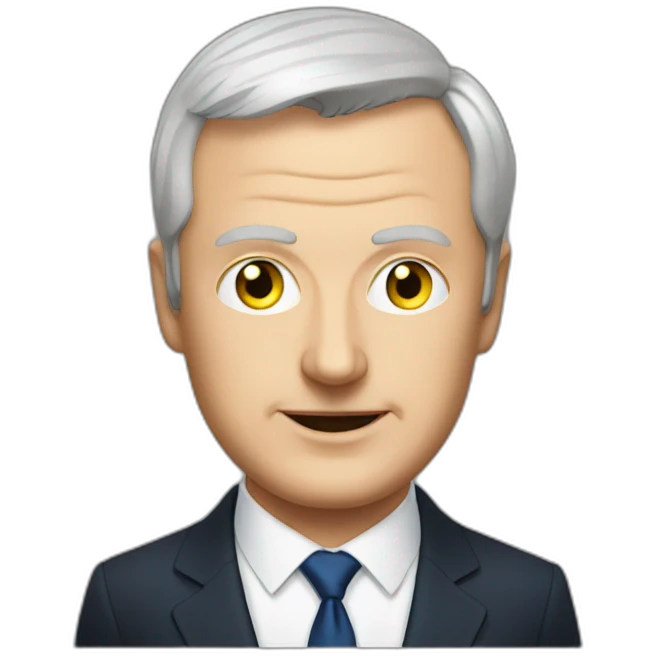 Bruno le maire avec des yeux laser emoji