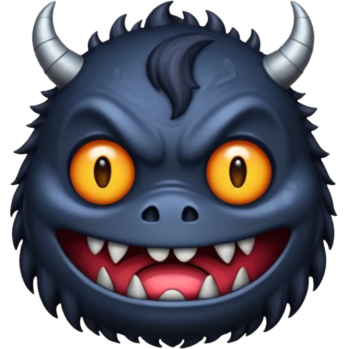 Créer un monstre noir emoji