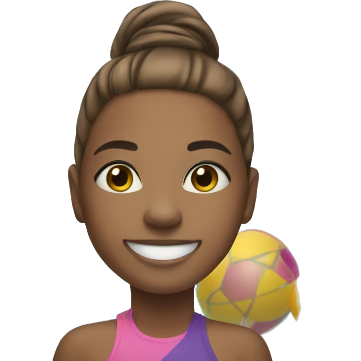 smiling girls at the pool emoji