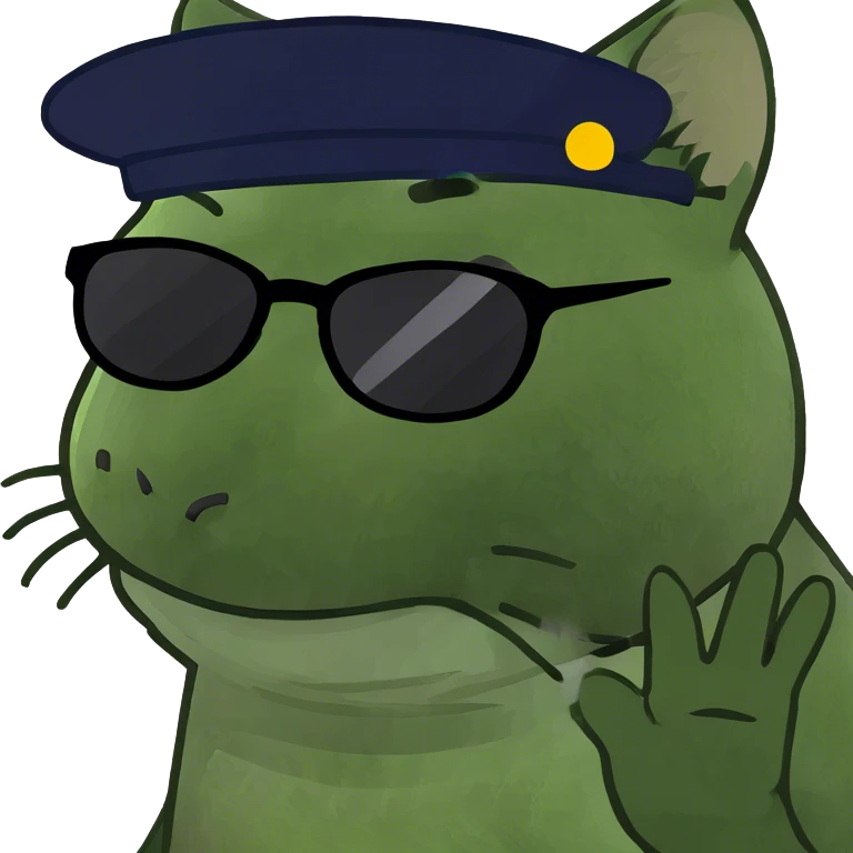 Cat with sunglasses emoji