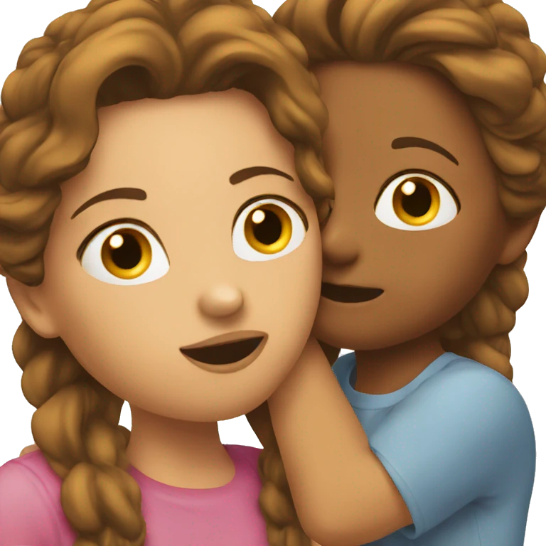 2 ladies kissing emoji