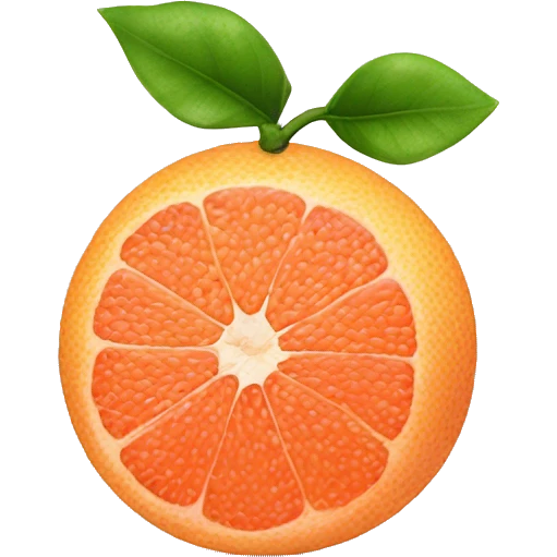 Two Grapefruit with leaves emoji