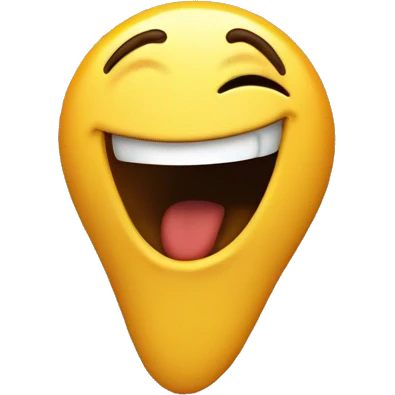 Laughing at the reaction on the left side with a pointing to left emoji