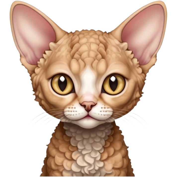Кошка породы девон рекс emoji