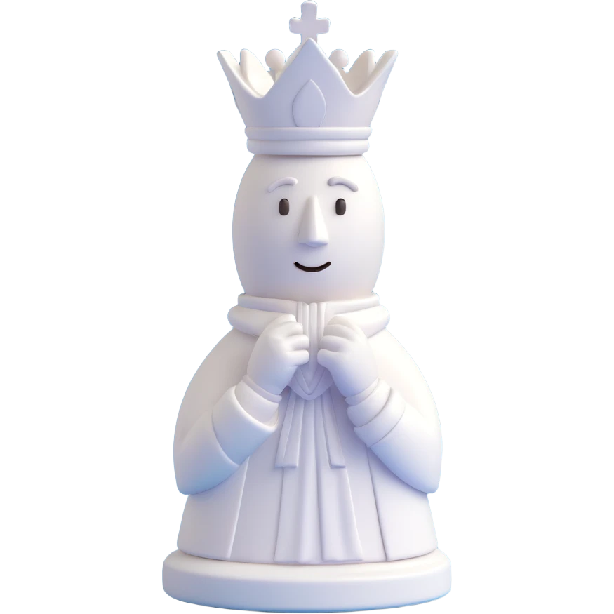 hacker chess piece white bishop with climate change theme emoji