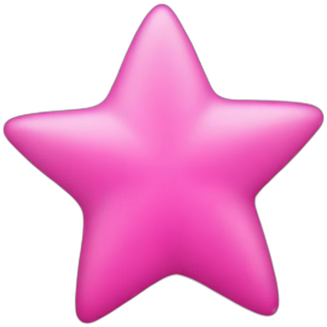 Pink star emoji
