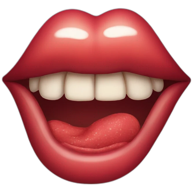 rolling stones mouth emoji