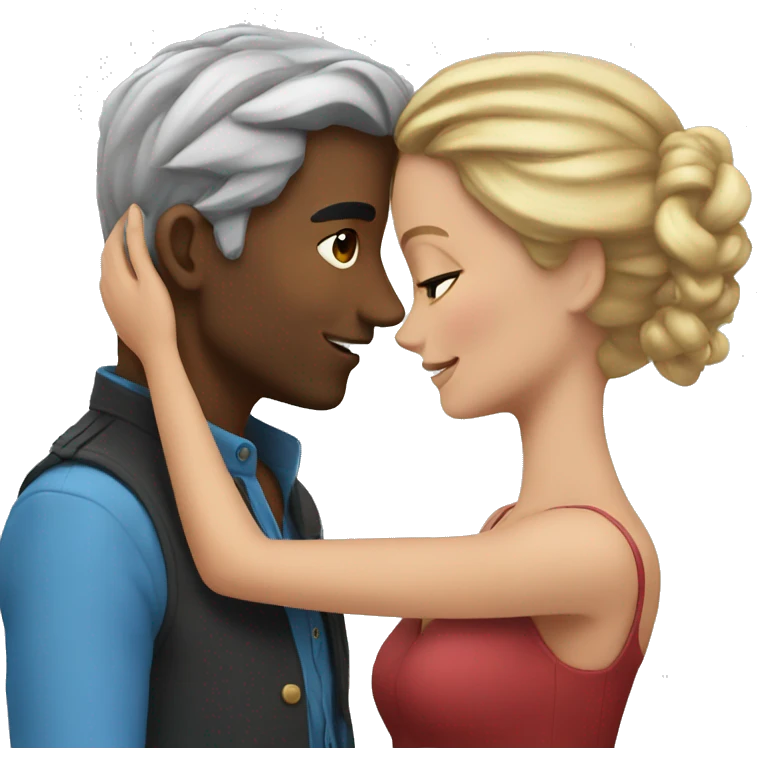Romance azul emoji
