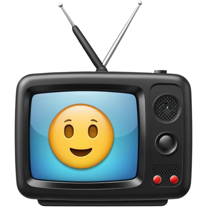 Small portable TV emoji