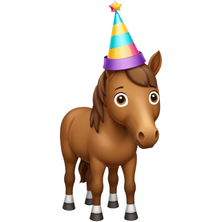 horse with party hat emoji