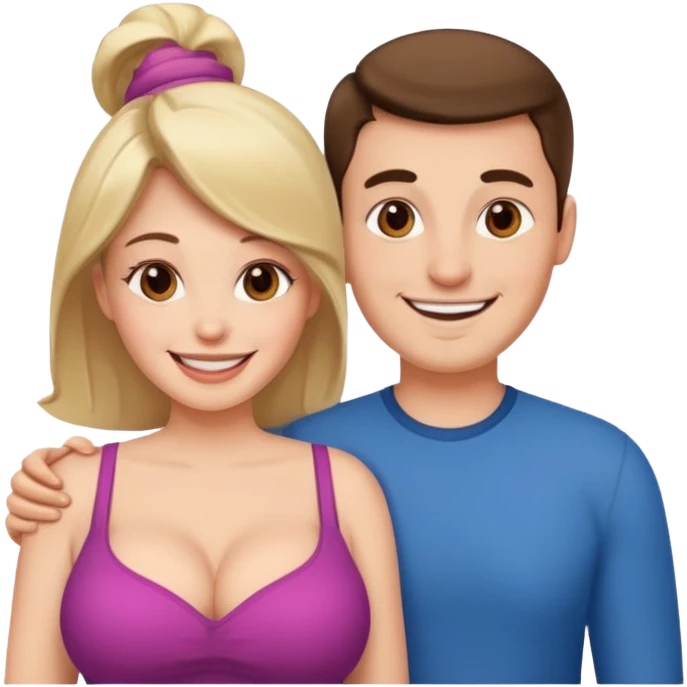 man fuck woman with big tits emoji