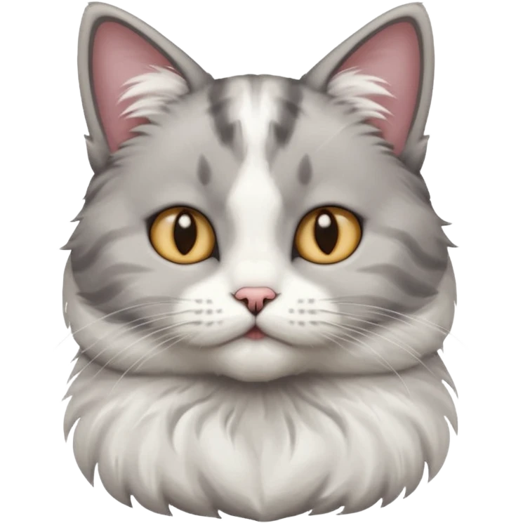 Cat holding chin emoji