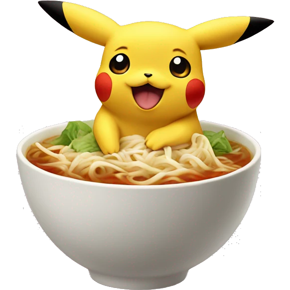pikachu on the pho emoji