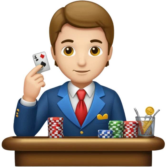 casino cashier man emoji