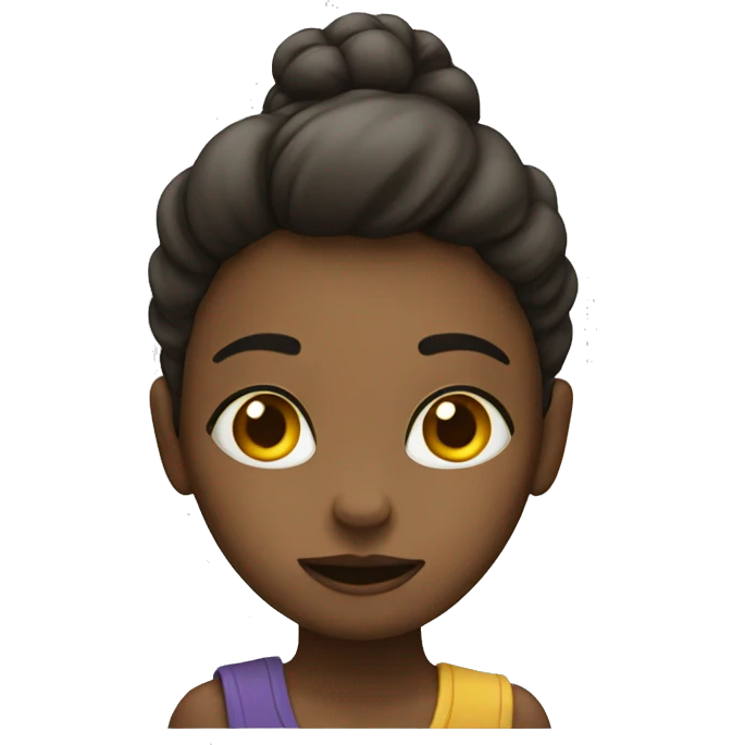 a girl thinking emoji