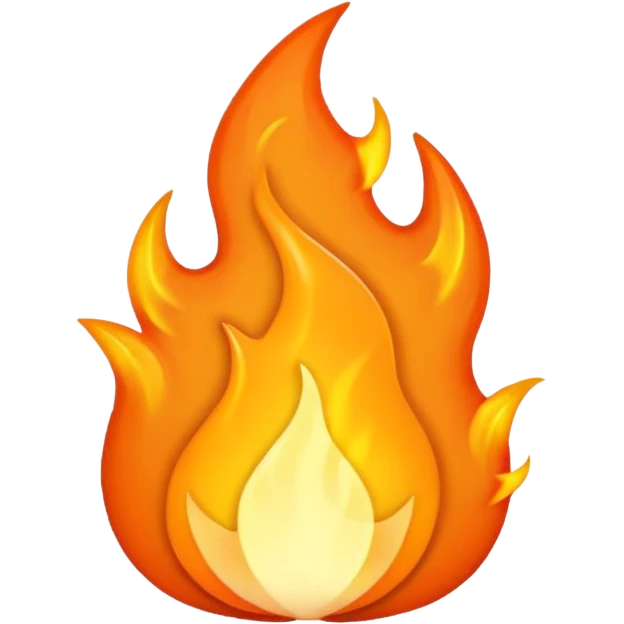 Orange Flame ios emoji emoji