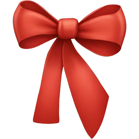 Red bow  emoji