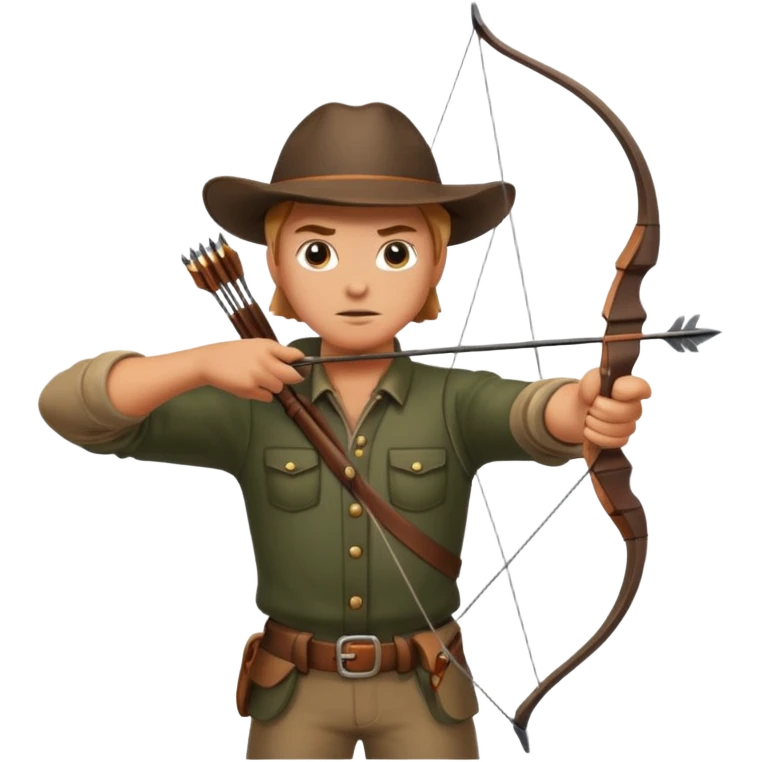 Ein jäger mit Bogen emoji