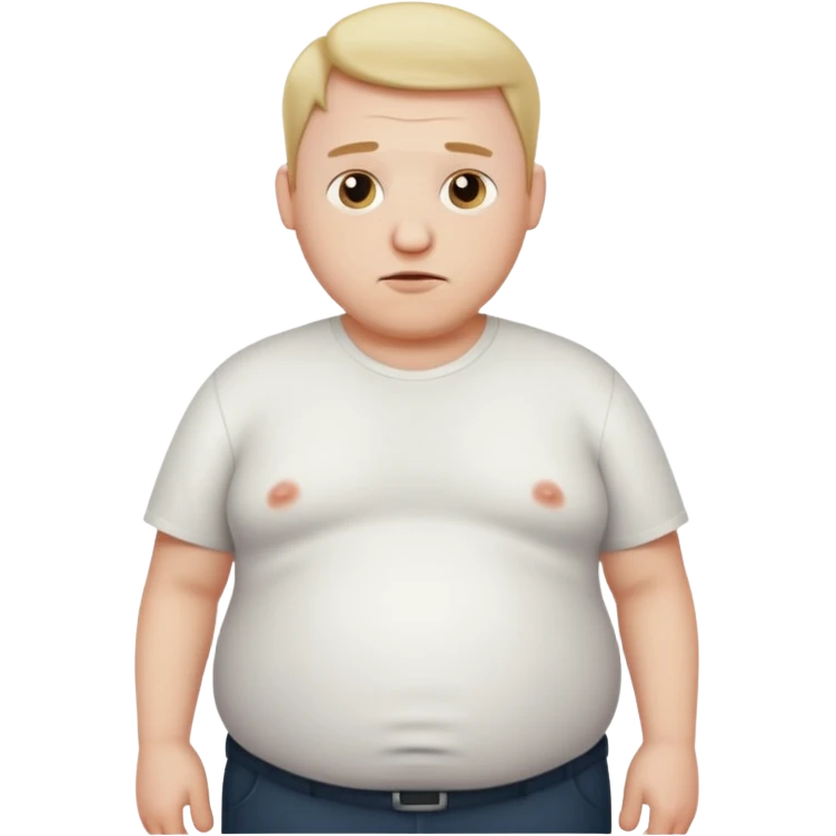 Male bloated belly emoji