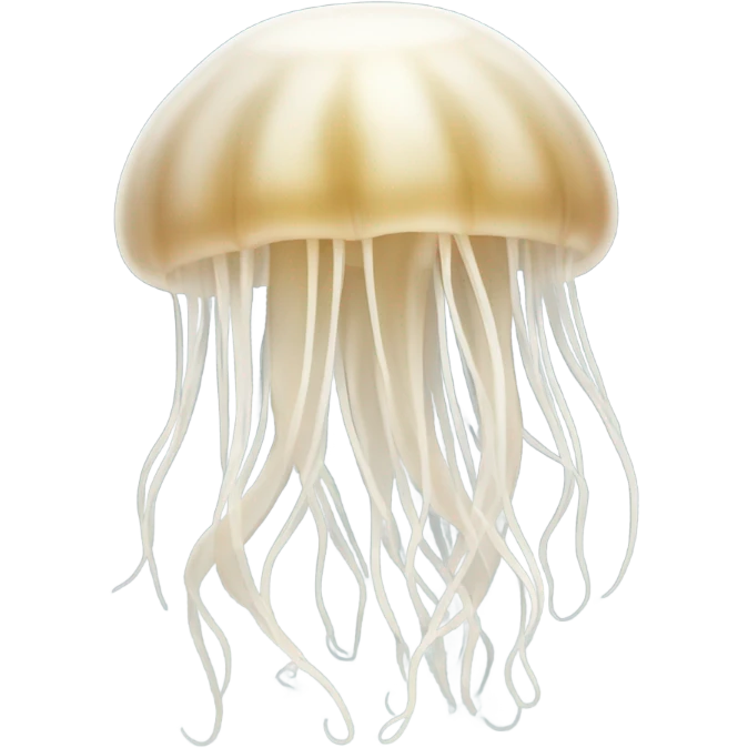 Withe beige Jellyfish emoji