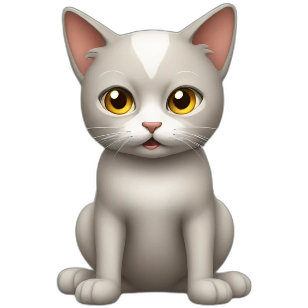 Bad cat emoji