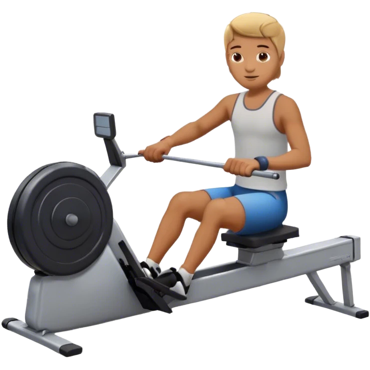 rowing on a rowing machine emoji