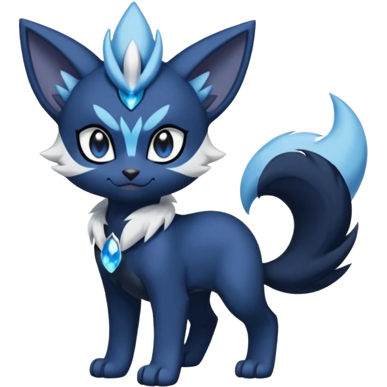 Luxray-Meowstic-Absol-Dewott-fusion emoji