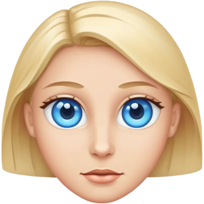Blue eyes emoji
