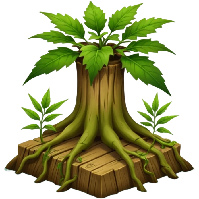 weedy dock with root emoji