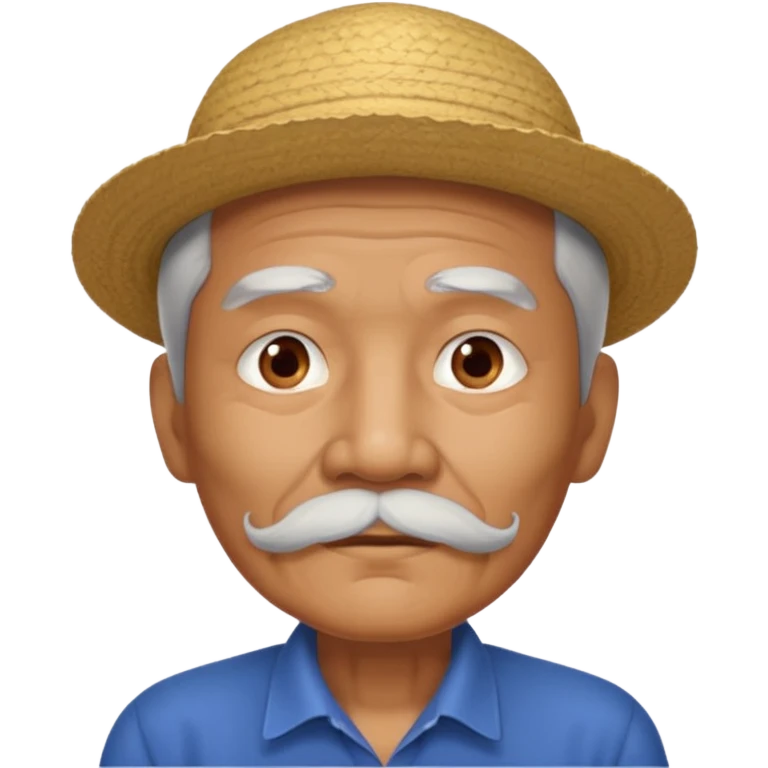 Filipino Old guy with white mustache emoji