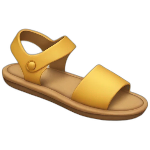 hand holding sandal emoji